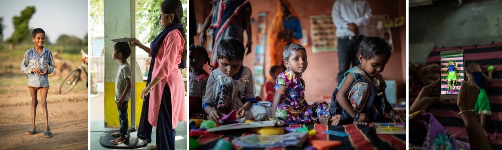 Kinder in Indien werden untersucht