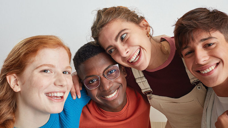 Eine Gruppe von Schulkindern