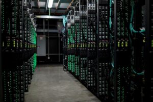 Datacenter aisle.