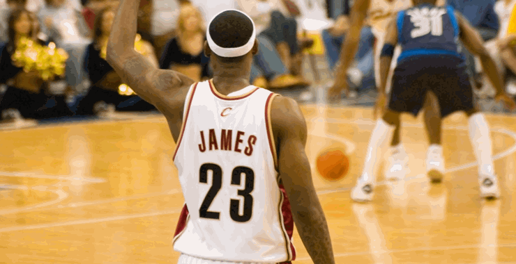 a close up of a basketball game