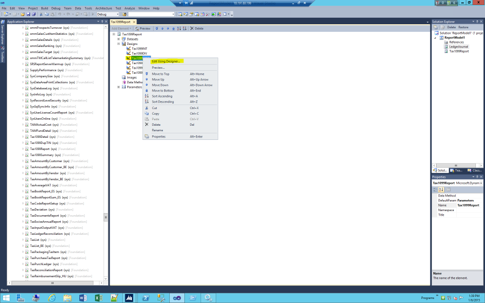 Editing the Tax1099MISC.