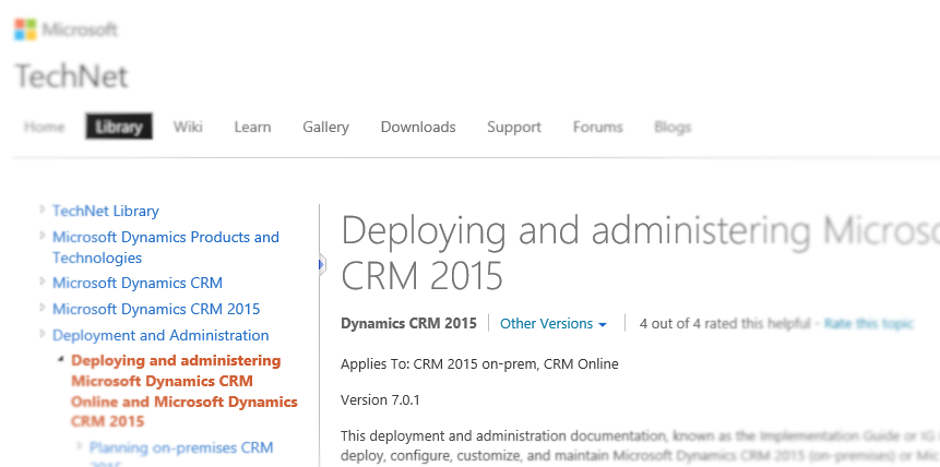 Deploying and administering Microsoft Dynamics CRM Online and Microsoft Dynamics CRM 2015.