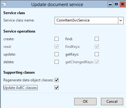 Update document service.