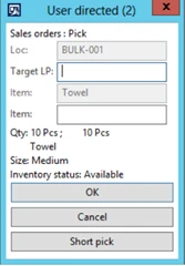 Starting the SO picking process by scanning the work ID.