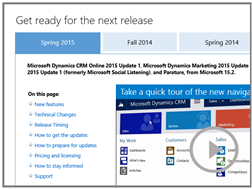 Get ready for the next release page.