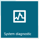 System diagnostic tab.