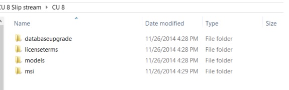 Creating a new folder named CU 8.