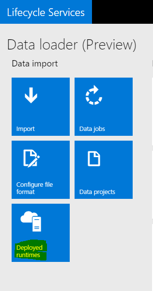 Data loader deployed runtimes.
