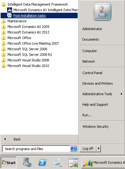 Post-installation tasks.