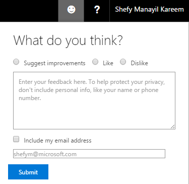 What do you think form.