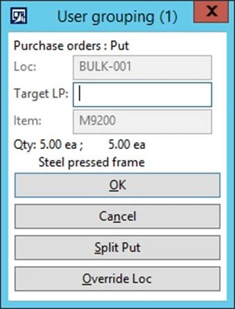 New flow presented to user after clicking override LP.