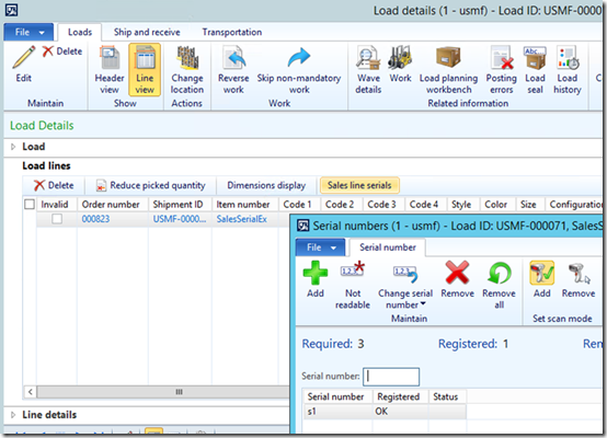 image Load details form.