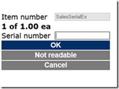clip_image026 Flow requesting registration of the serial number being returned.