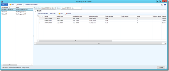 Transportation management. Route plan.