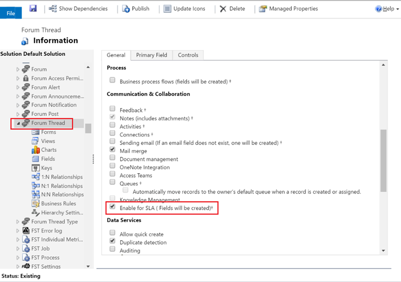 1_Enable Forum Thread For SLA