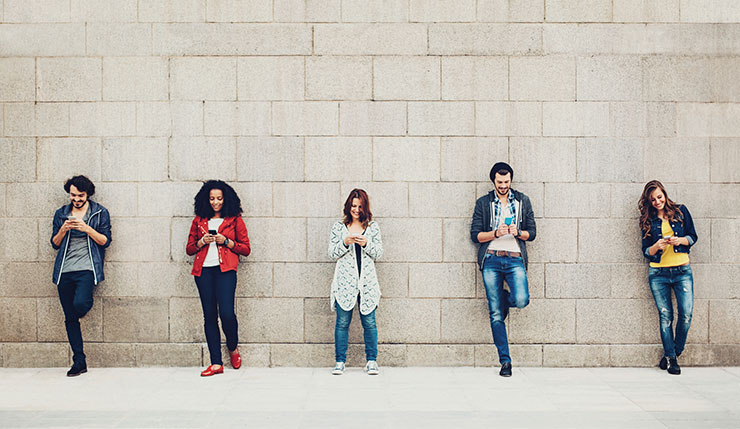 a group of people in a room