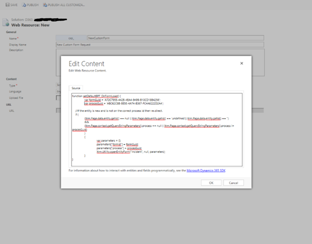 Copy Java Script in the text editor