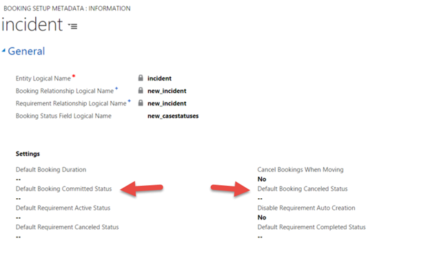 Set a default booking status