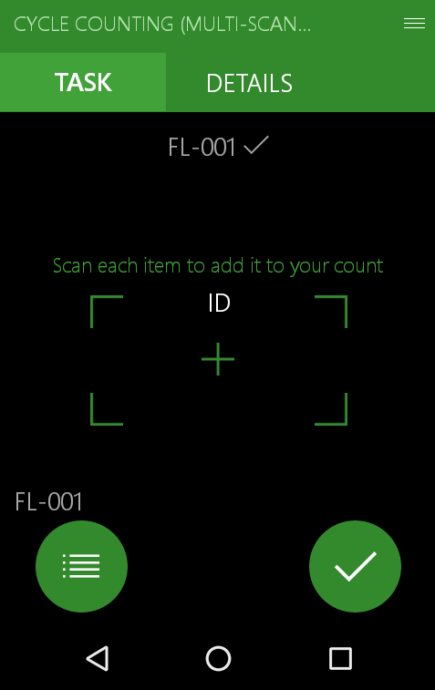 Sample of multi-scanning screen