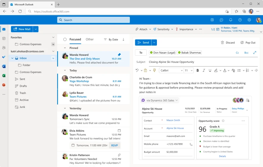 A Loop component, an element of Microsoft Loop
