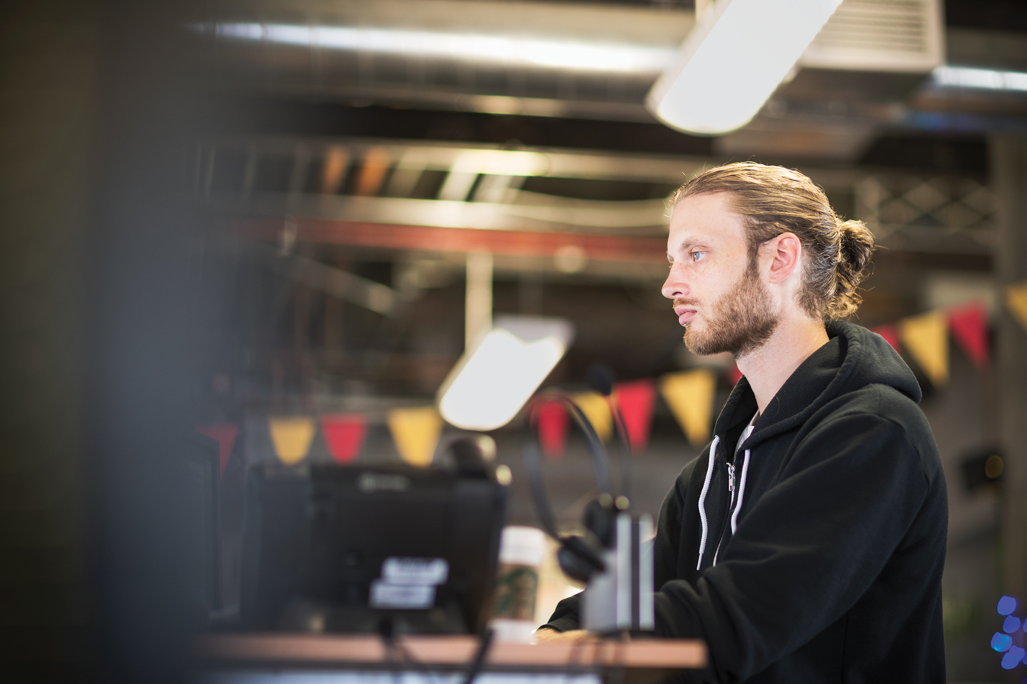 Photo of an IT professional at work.