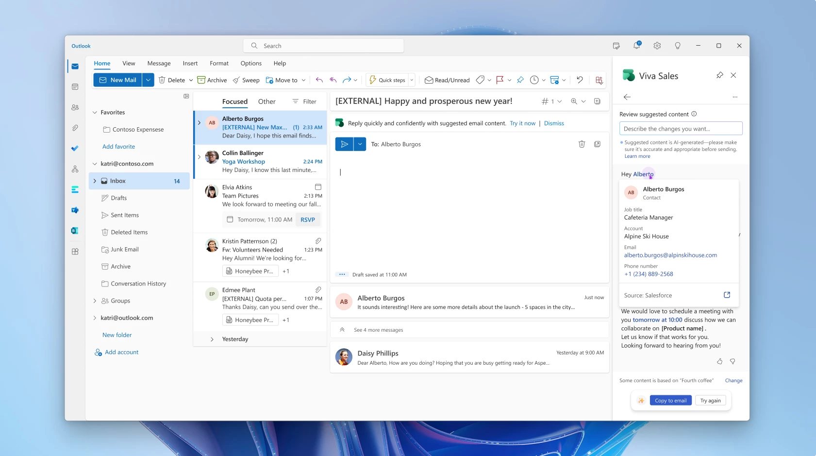 UI showing generated data and source.
