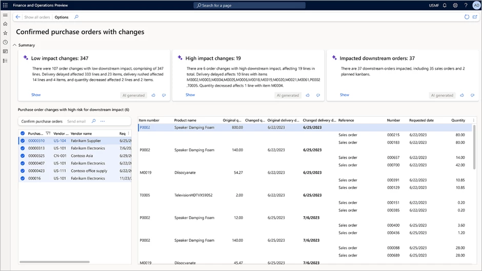 procurement decisions with Dynamics 365 Copilot in Supply Chain Management 2