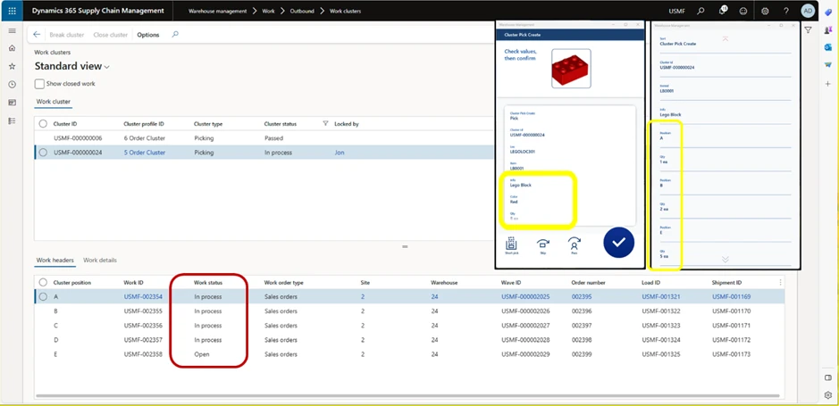 Image: Work clusters screenshot with illustrations.
