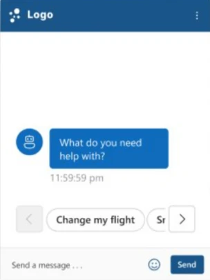 Dynamics 365 Contact Center live chat or WhatsApp message with rich messaging suggested reply