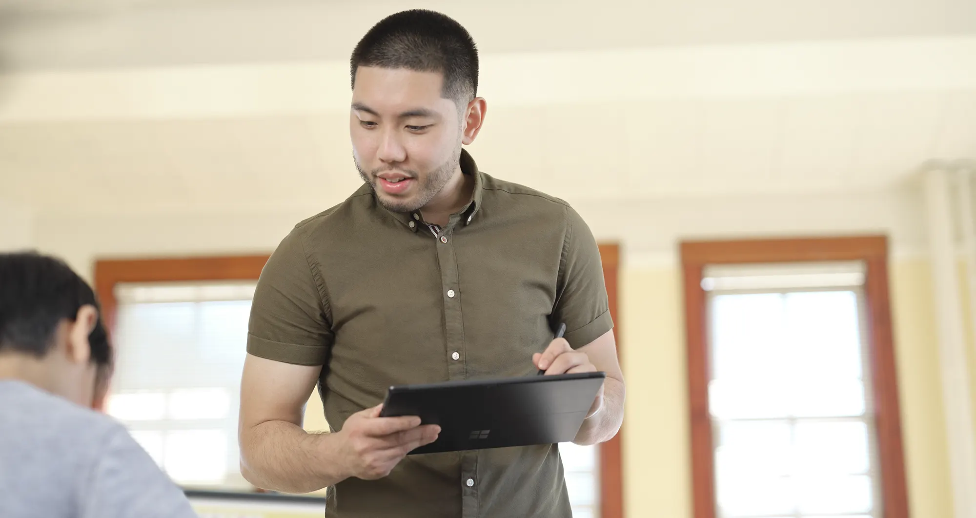 Teacher-with-Surface-Pro