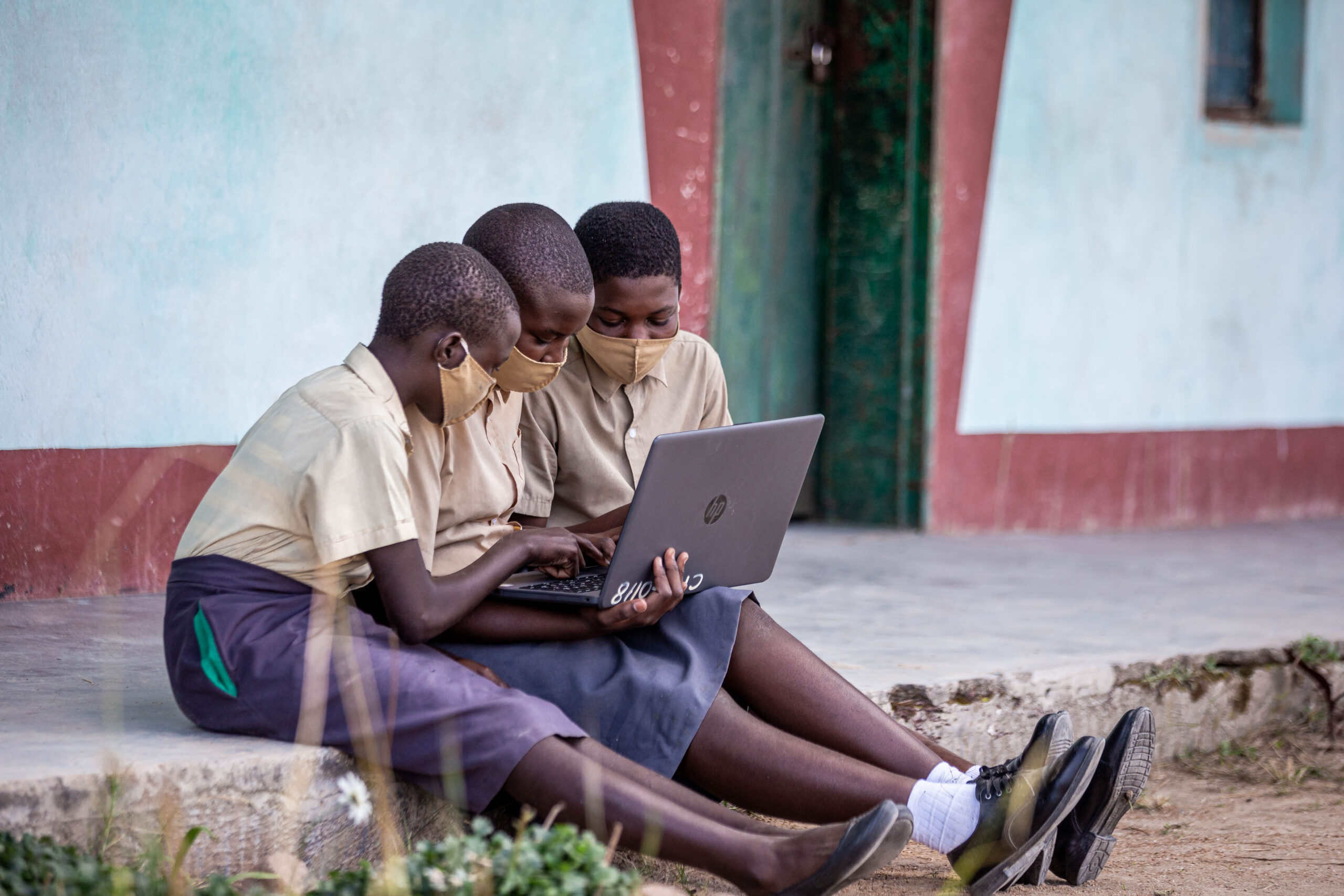 Trio of students (Zimbabwe)