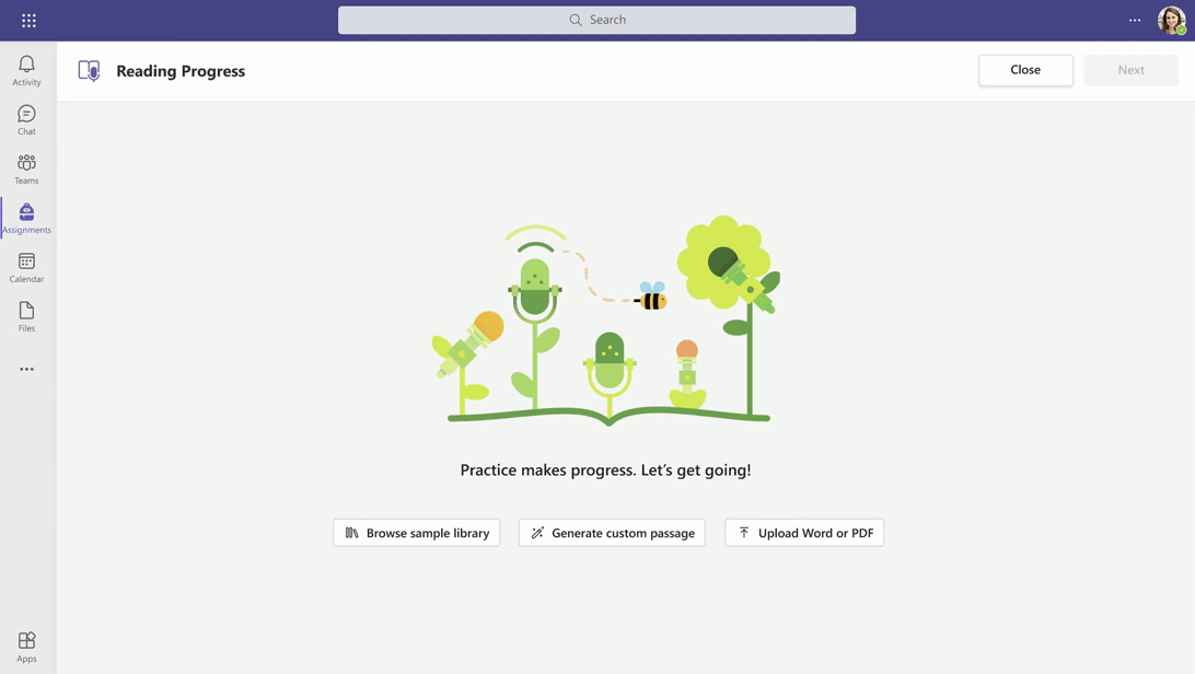 Generate custom passage in Teams using AI.