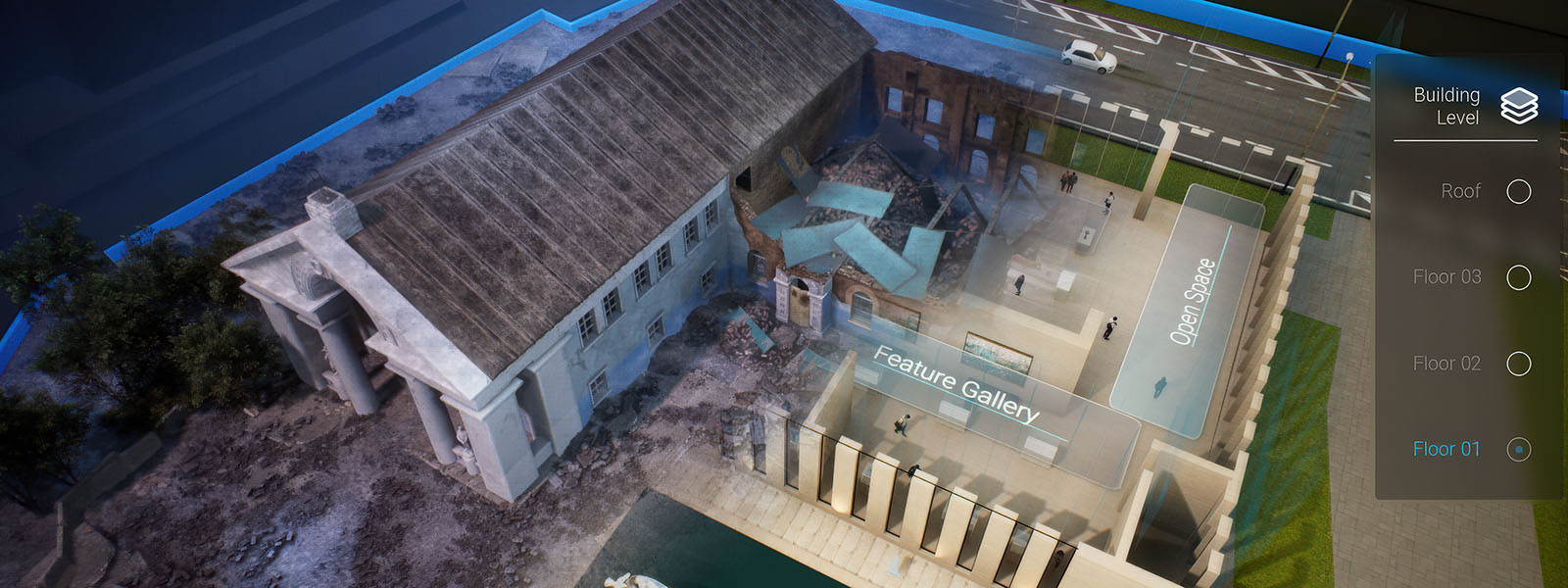 3D rendering of building