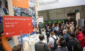 A picture from the Hannover Messe industrial fair