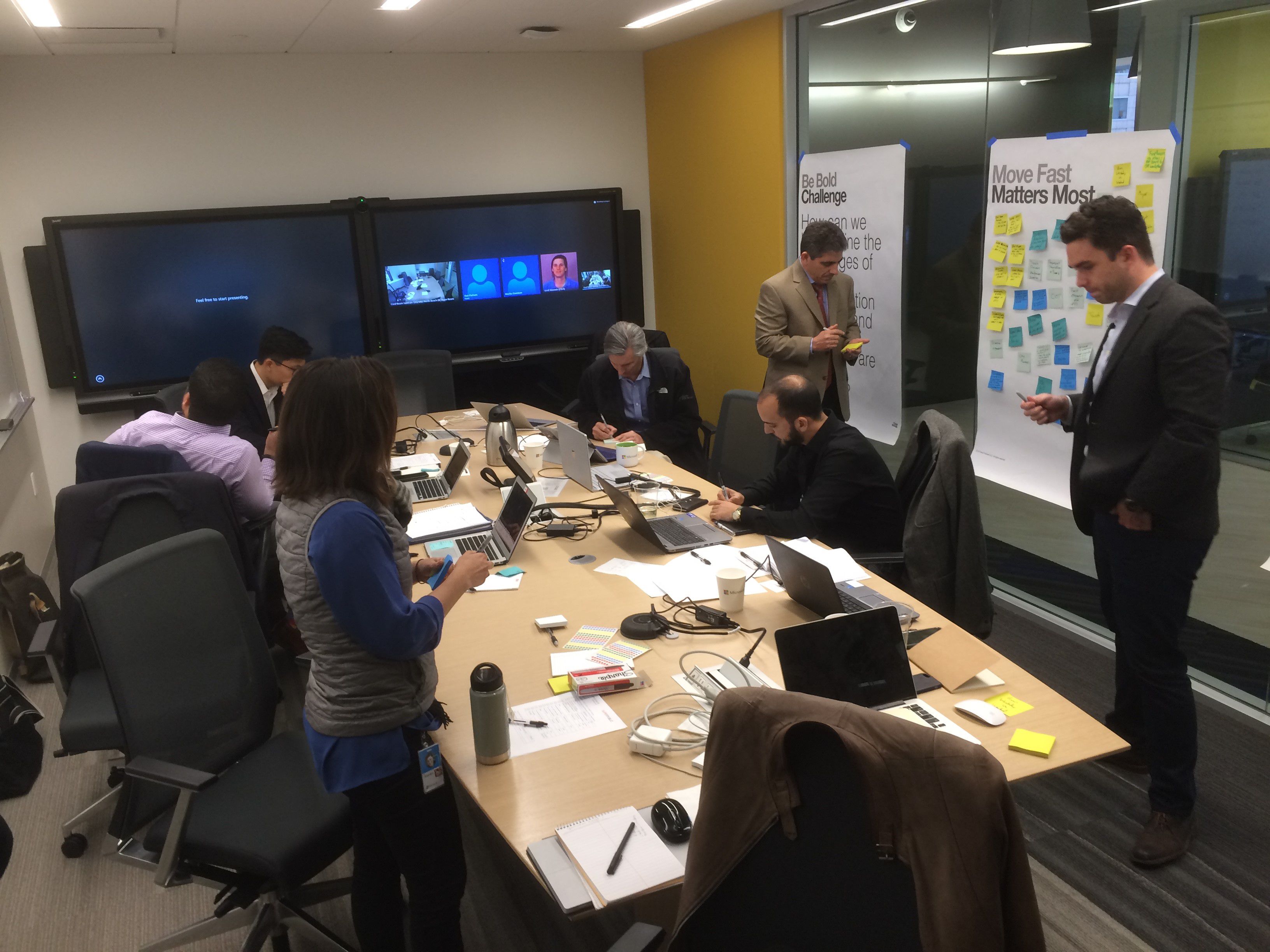 Miami-Dade County people having a meeting