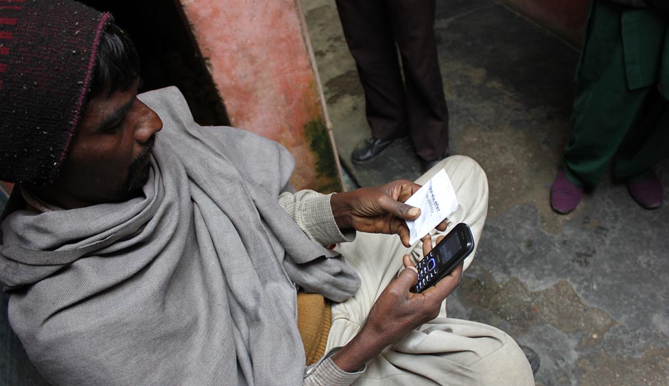 Patient in India using 99DOTS