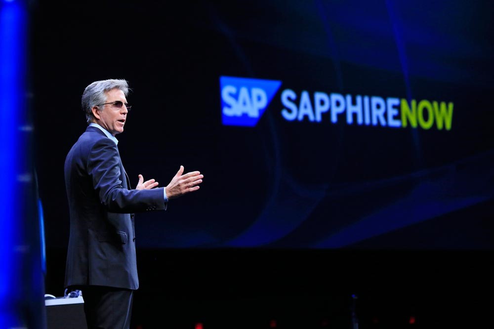 On stage at SAP Sapphire
