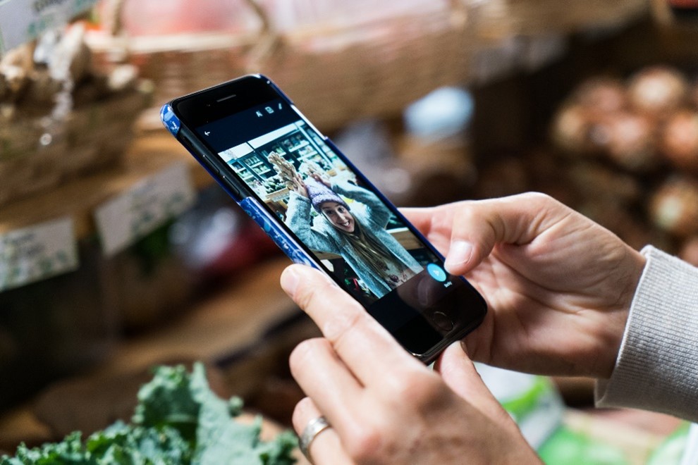 Interactive touchpoints include a selfie-station