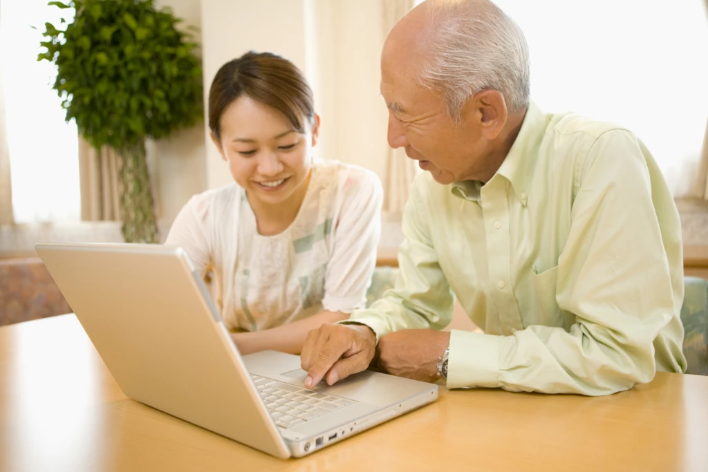 a person sitting at a table
