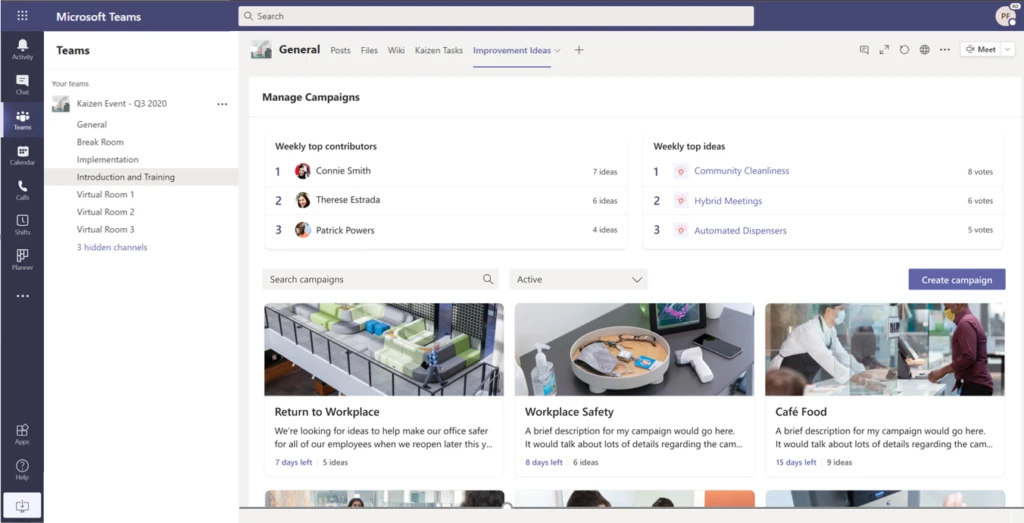 screenshot of an application