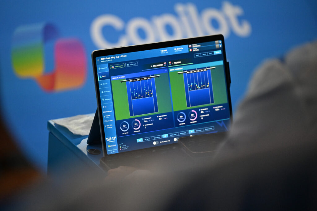 A tablet with  a screen on it