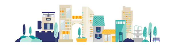 街並みのイラスト