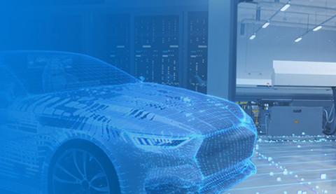 Ein Auto mit CAD Daten.