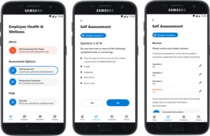 Employees can feel confident safely returning to work with an app that tracks symptoms.