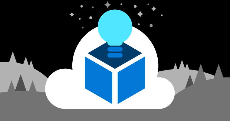 image of a cube with a light bulb on top