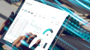 picture of a hand using a tablet