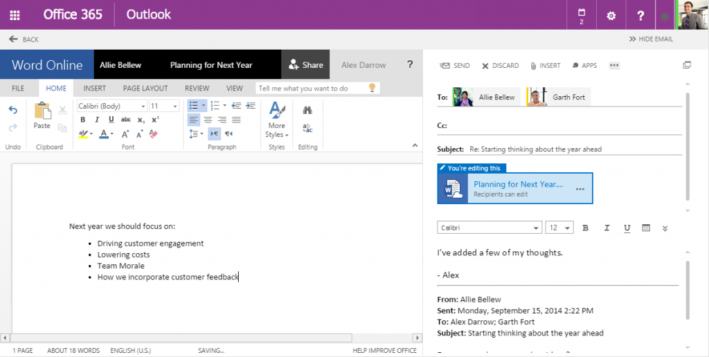 share files with Outlook Web App 12