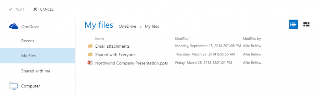 share files with Outlook Web App 2 v2