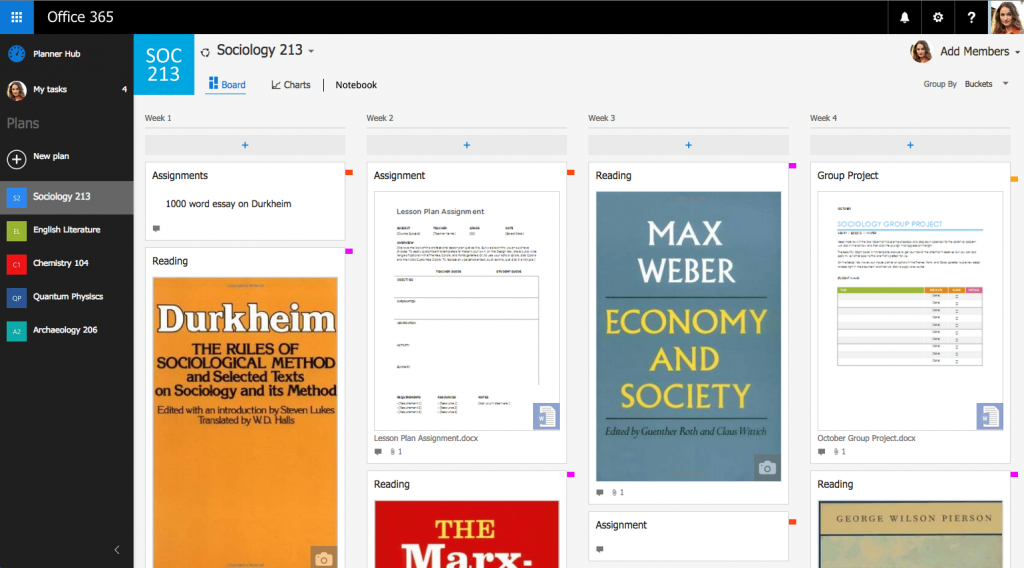 Planner in education.