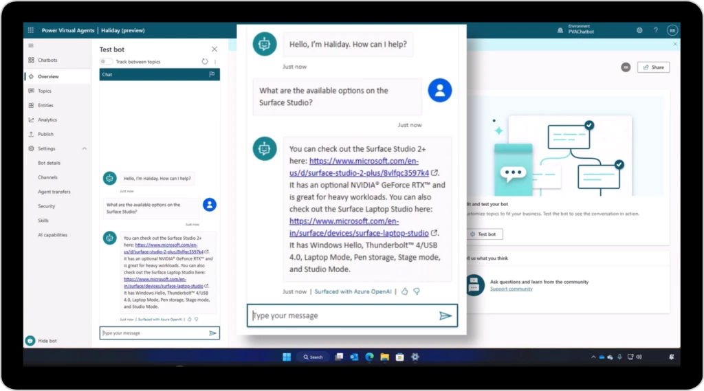 A mobile device showing healthcare team Shifts for Contoso Healthcare.